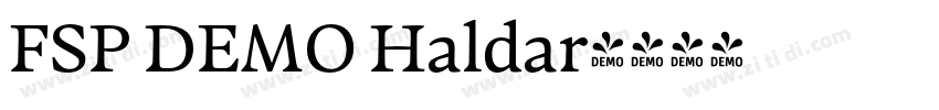 FSP DEMO Haldar字体转换 FSP DEMO Haldar字体转换
